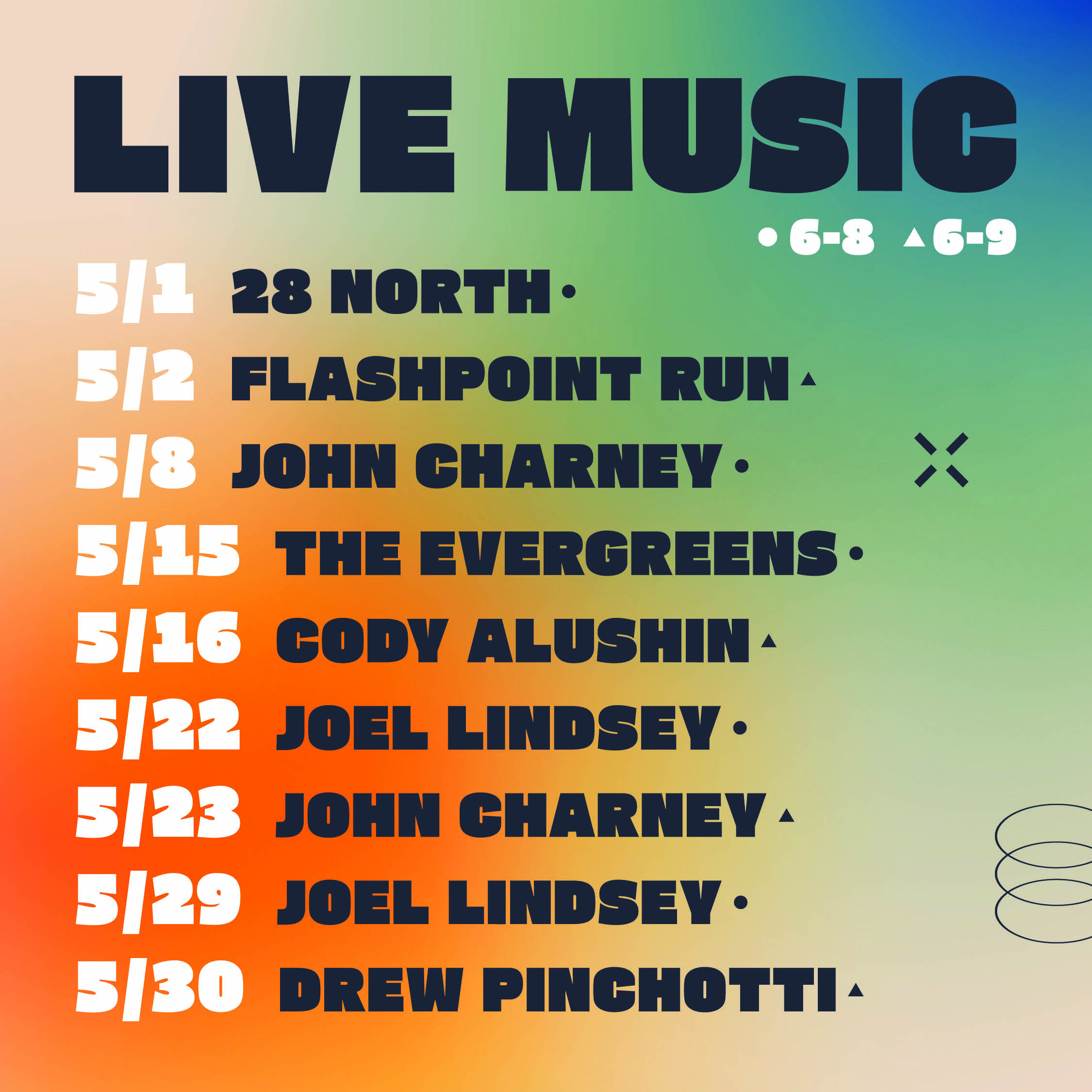 Live Music Graphic 2025