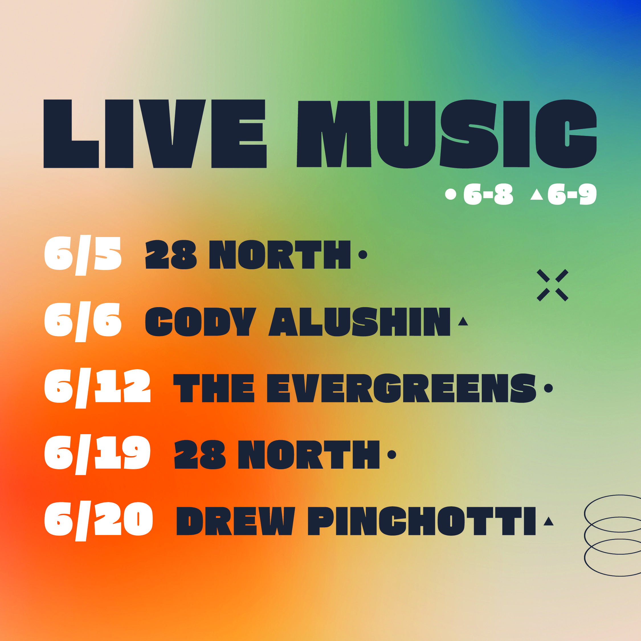 Live Music Graphic June 2025